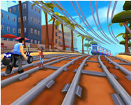 Railway runner-3D Miraculous HTML5 játék
